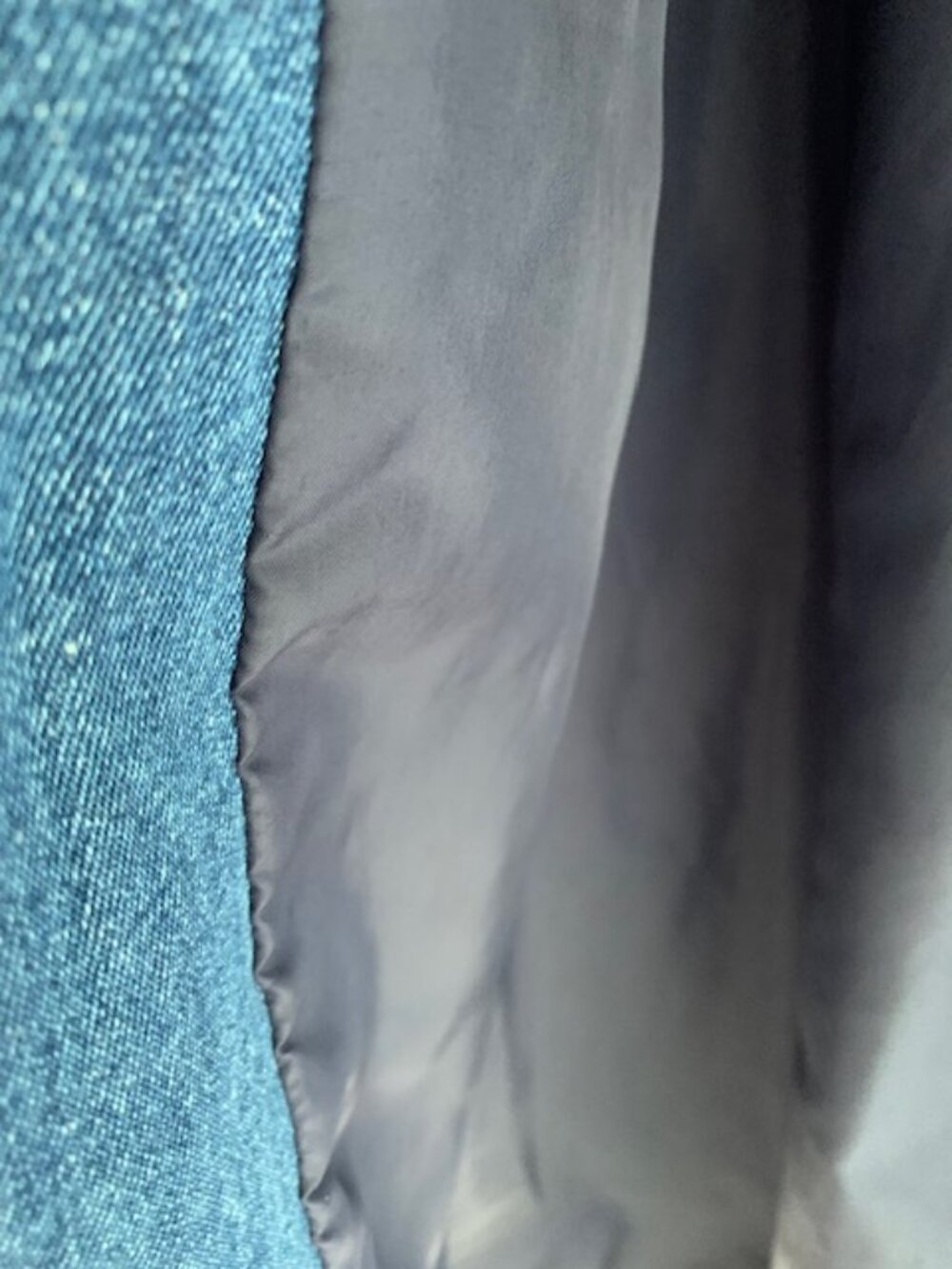 Vintage Brandon Thomas 100% Denim Blue Chore Barn Jacket w lining Y2K - Picture 16 of 16